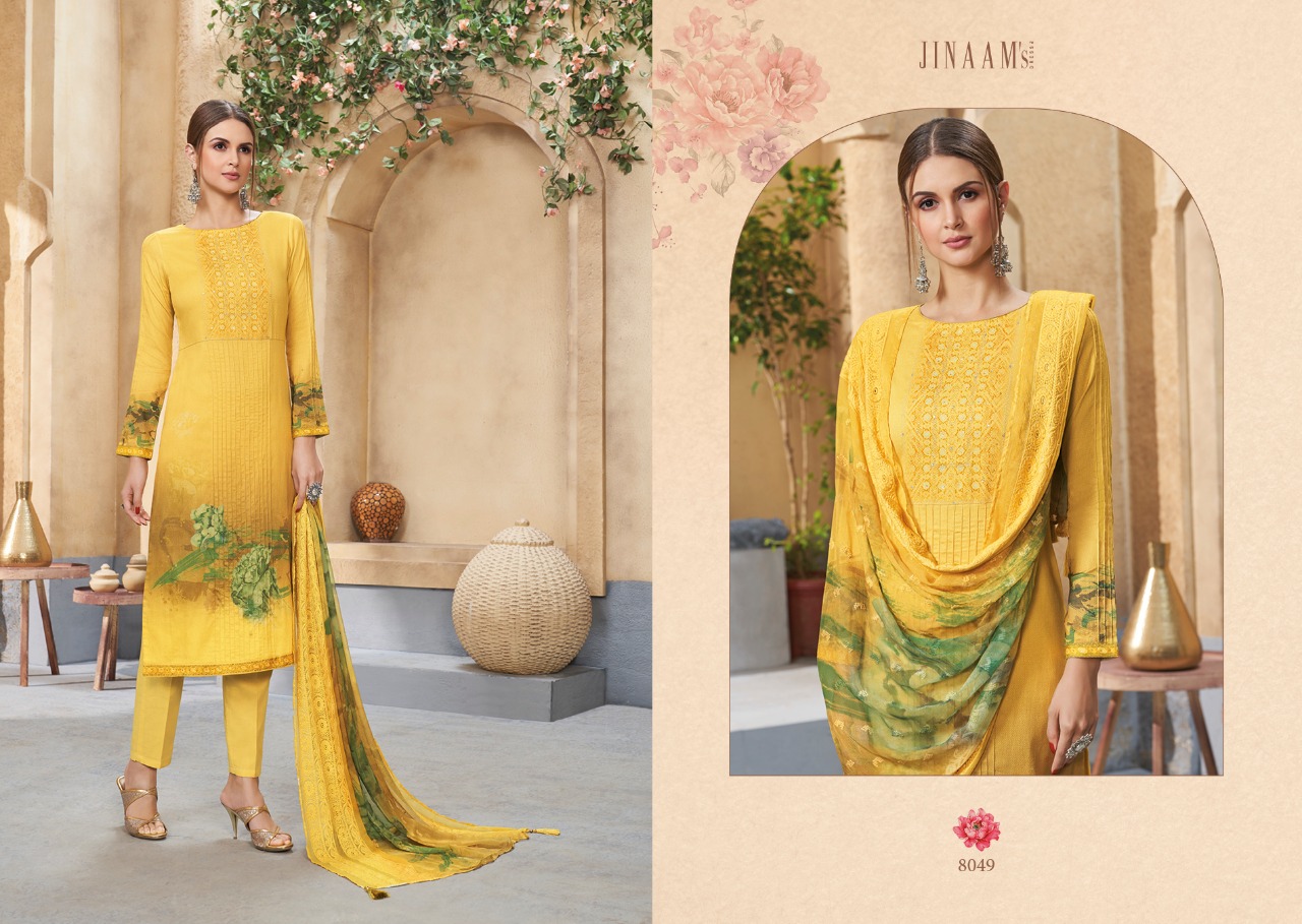 Jinaam dresses rochel cotton printed salwar kameez collection