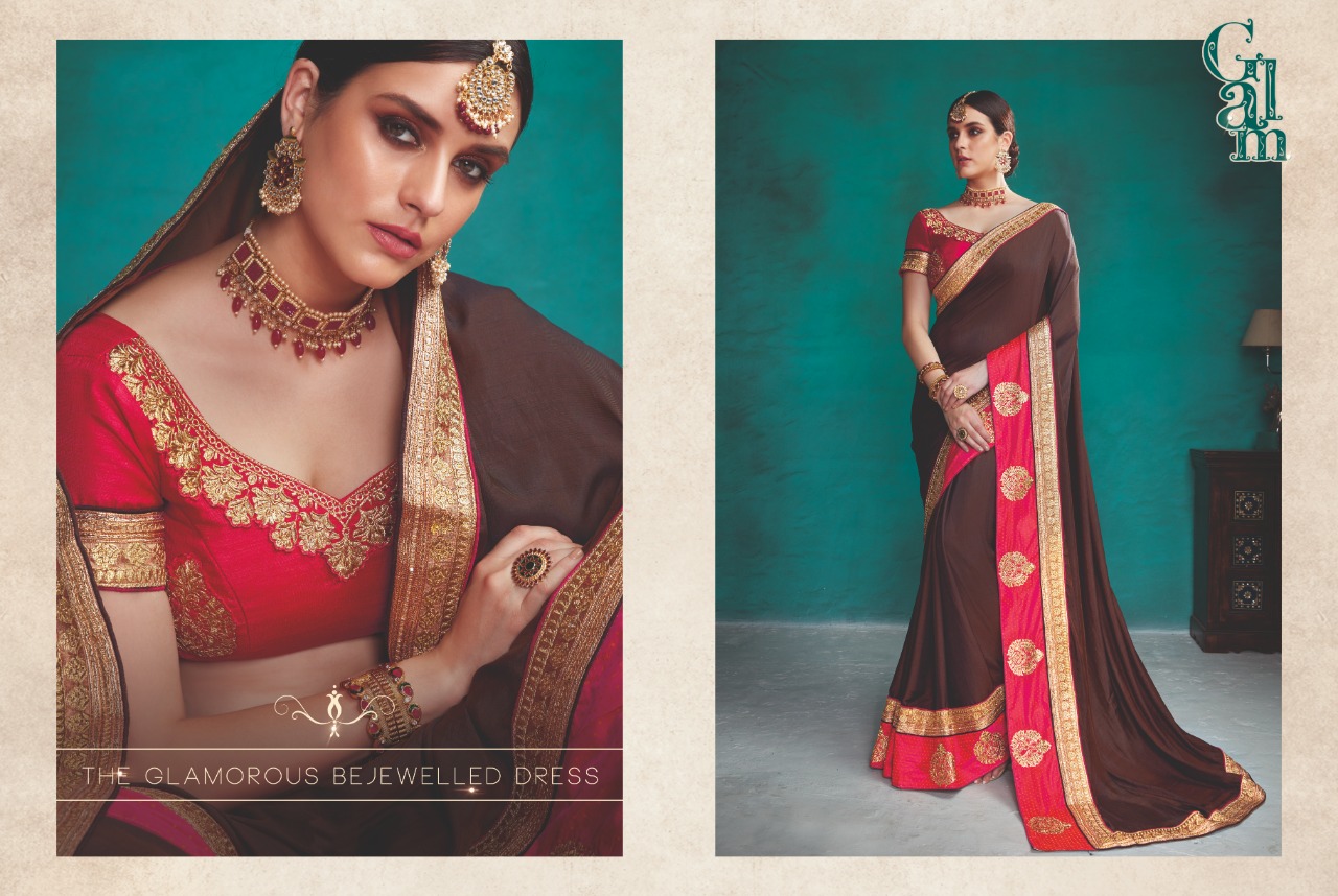 Kalista fashion aasma vol 1 fancy party wear sarees collection