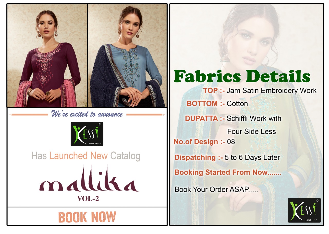 Kessi Fashion Mallika vol 2 exclusive collection of Salwar suit