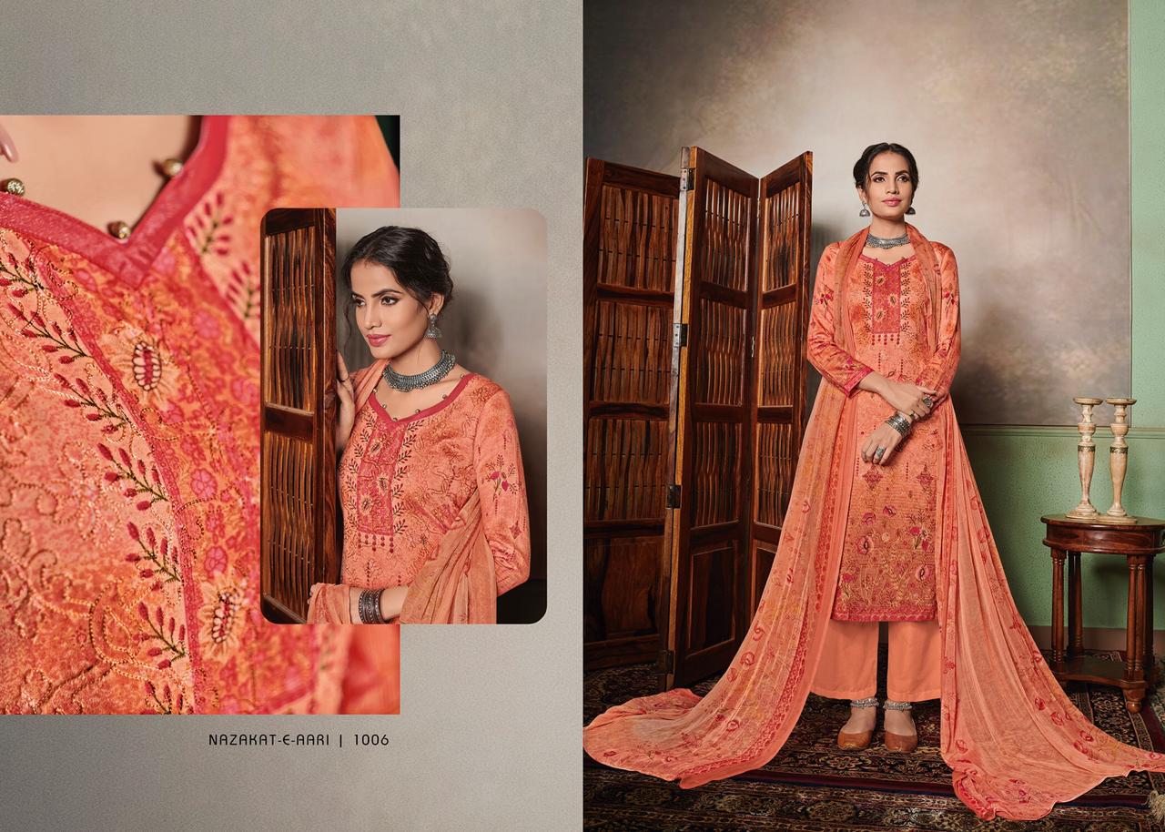 Mumtaz arts Nazakat-E-Aari colorful set of printed Salwar suit
