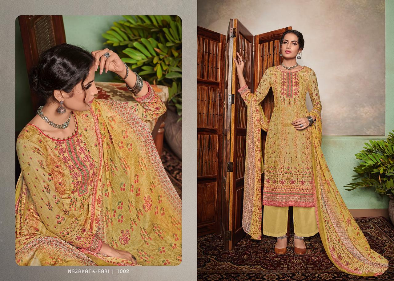 Mumtaz arts Nazakat-E-Aari colorful set of printed Salwar suit