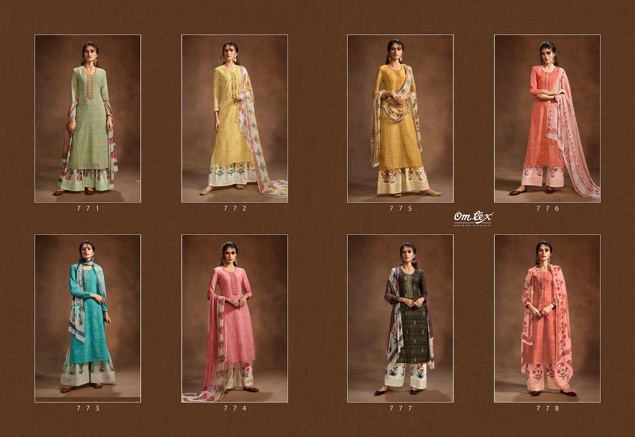Omtex mira foil printed khadi cotton salwar kameez collection