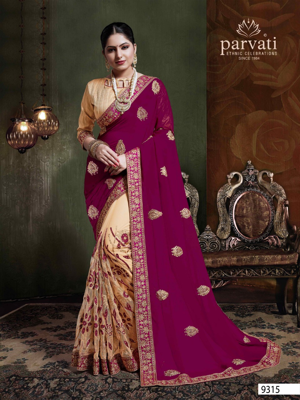 Parvati Ethnic 9306-9317 series rich collection of sarees