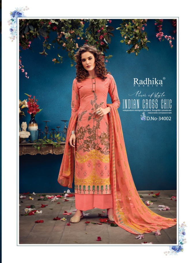 Rashika fashion azara vol 34 camric printed Salwar kameez at wholesale price