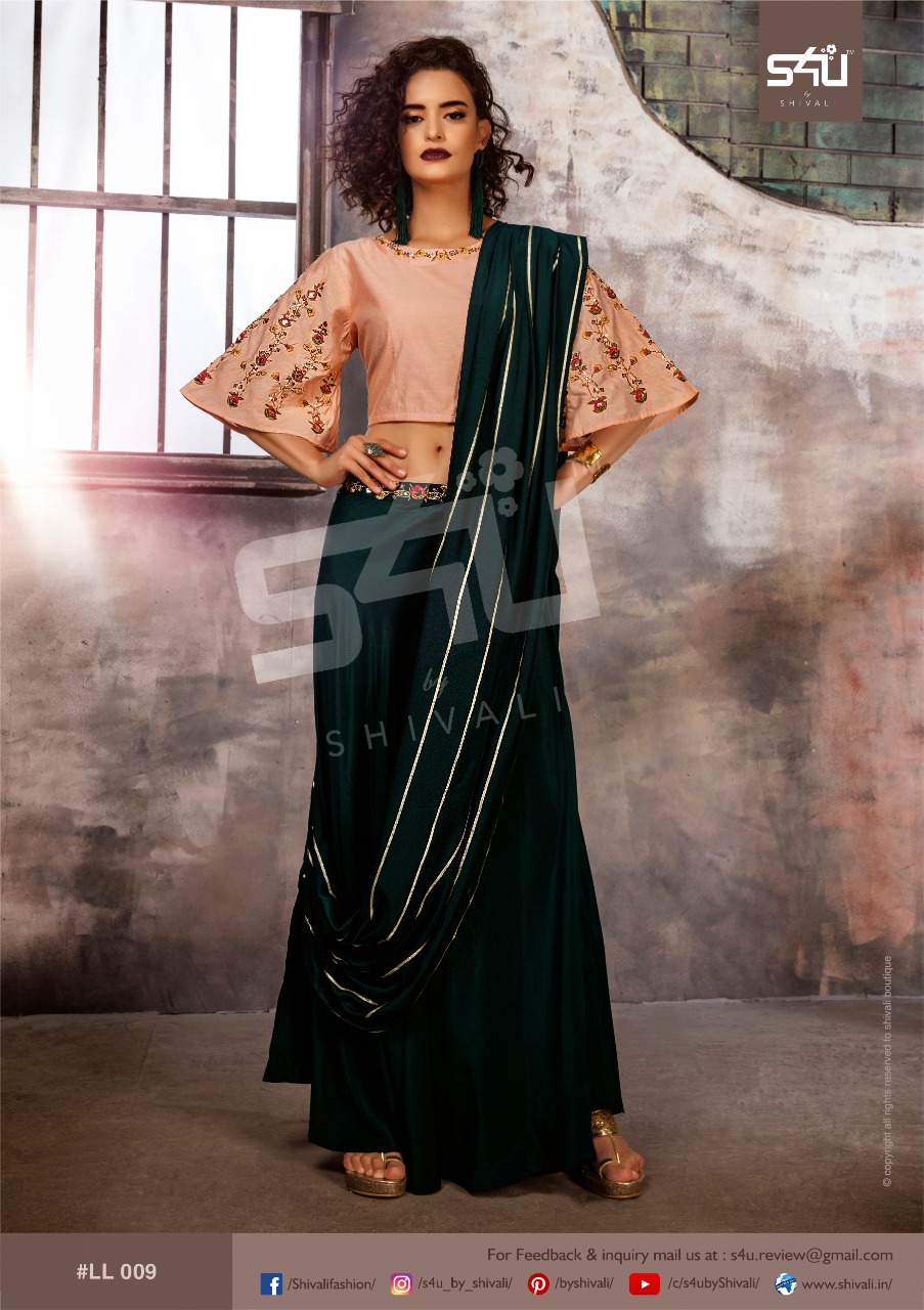 S4U limelight heavy party Wear Indo Western gowns collection
