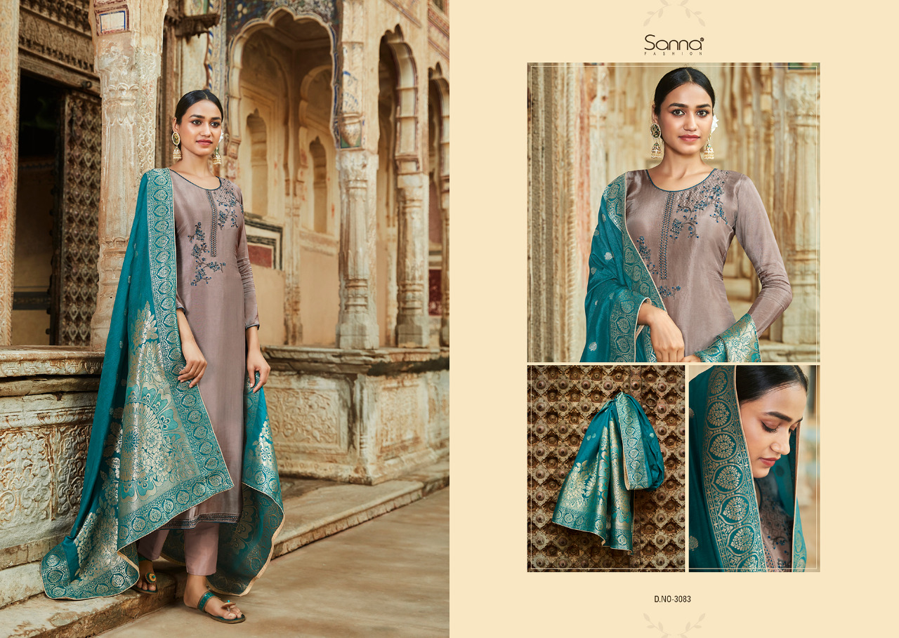 Sanna Silk Jacquard premium collection of Salwar suit