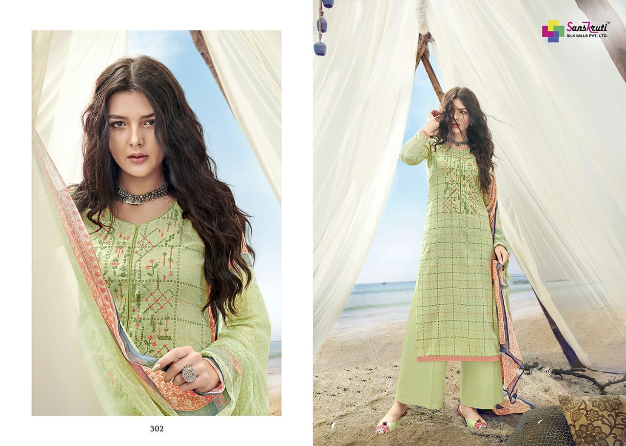 Sanskruti silk Shine vol 4 rich collection of colorfull salwar suits