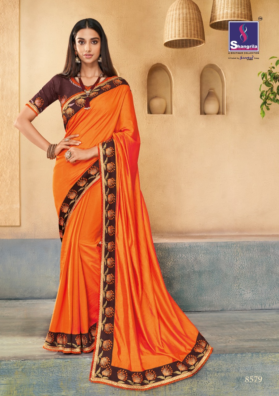 Shangrila Gulmarg heavy designer hand work colorful sarees