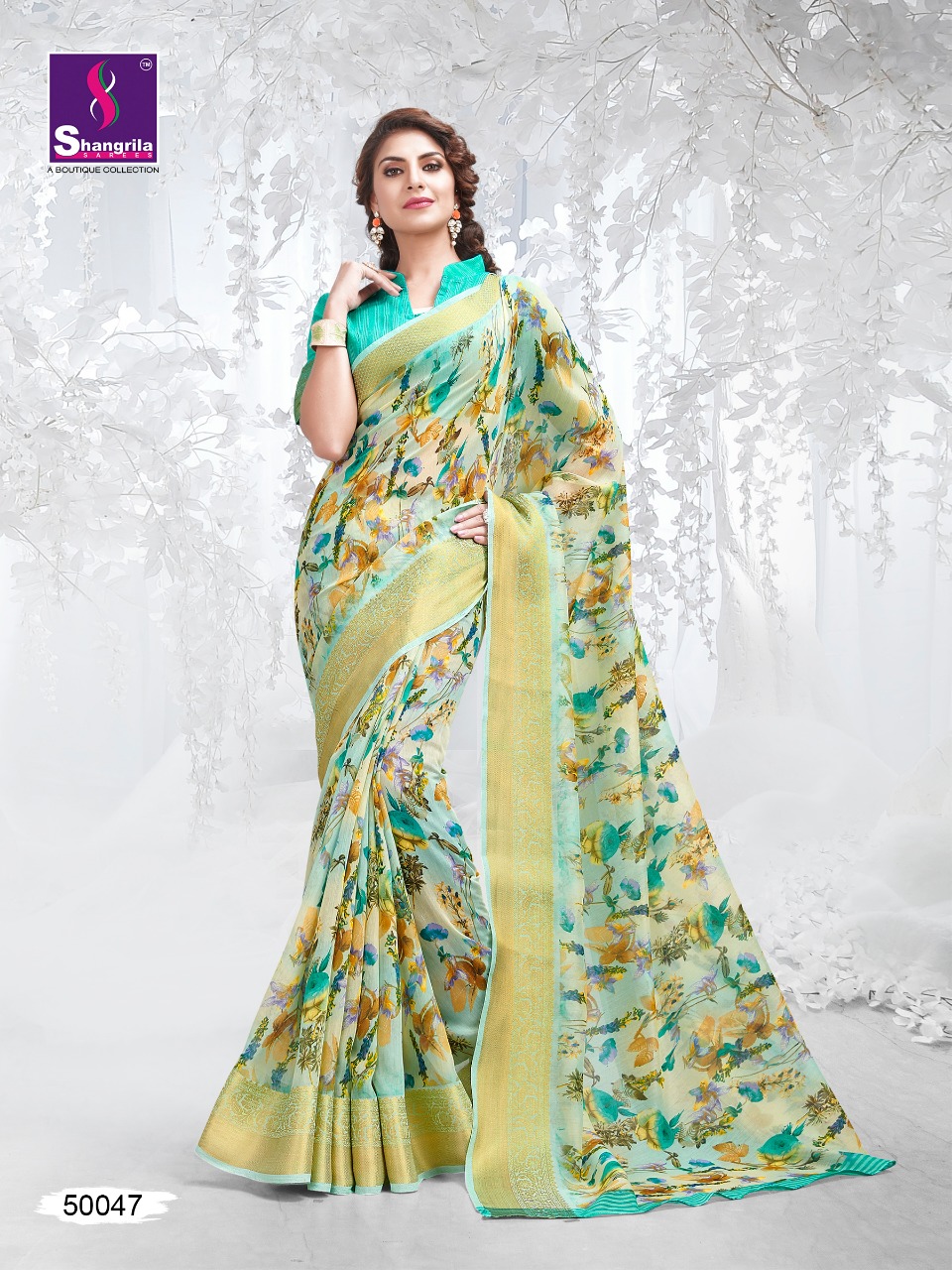Shangrila Kadambari linen beautiful collection of colorful sarees