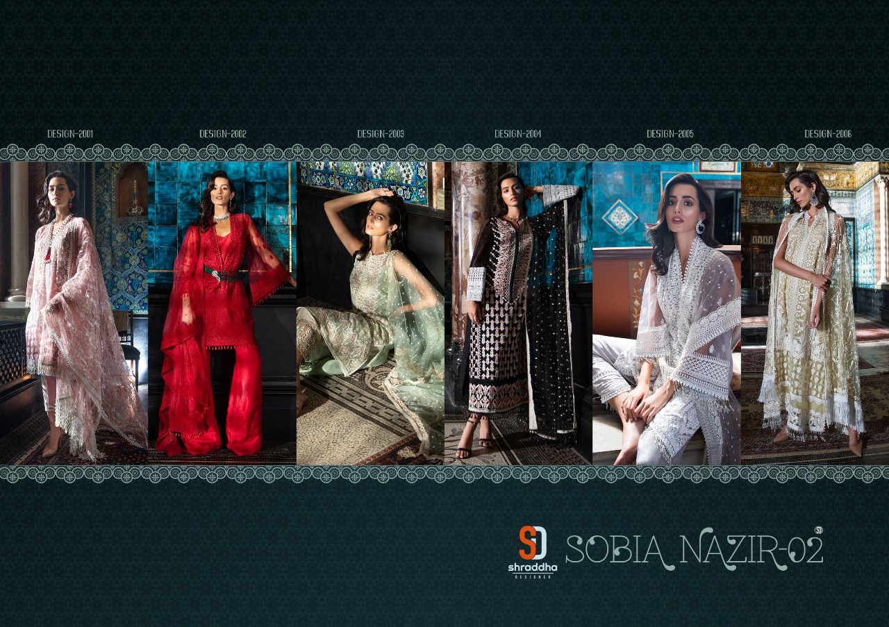 Shraddha designer sobia Nazir vol 2 heavy embroidery with Rich collection of colors
