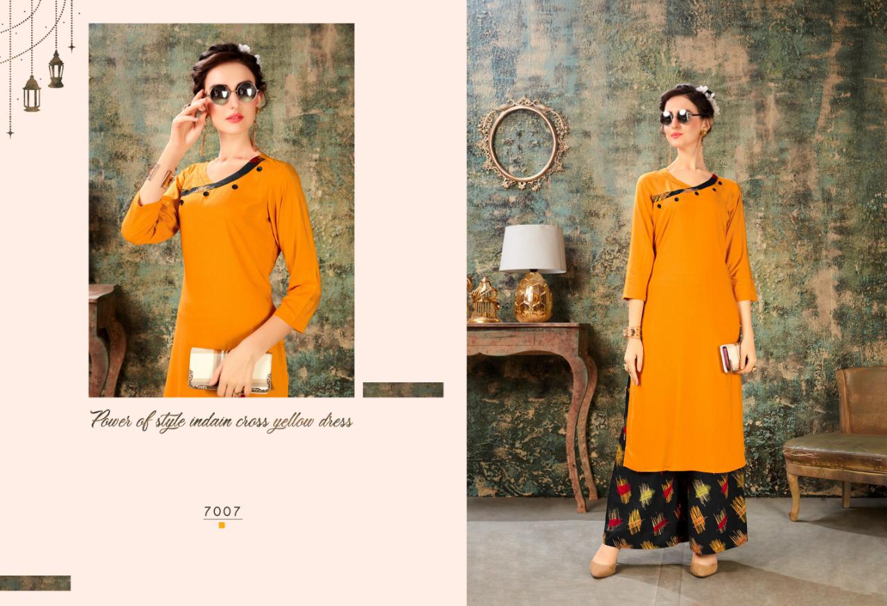 Sweety fashion baleno vol 7 exclusive collection of kurti with plazzo