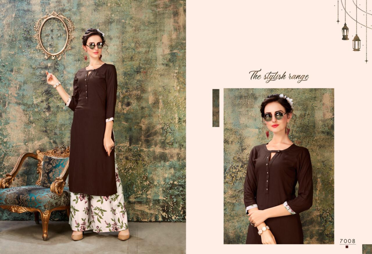 Sweety fashion baleno vol 7 exclusive collection of kurti with plazzo