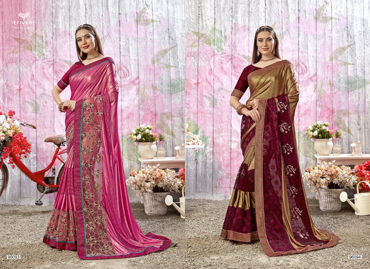 Triveni keesthy Rich collection of beautiful colorful sarees