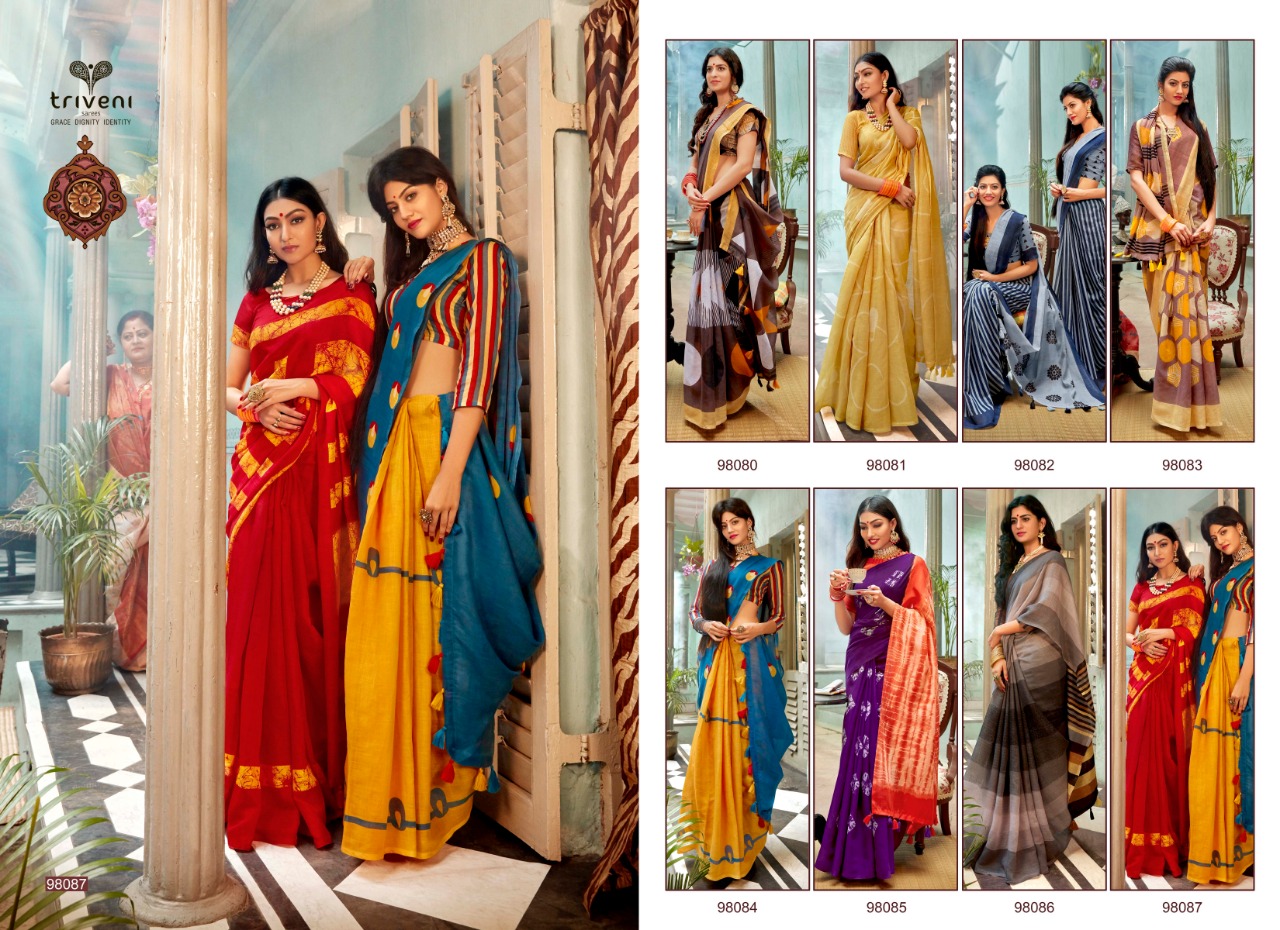 Triveni Sarres seher Exclusive collection of colorful sarres