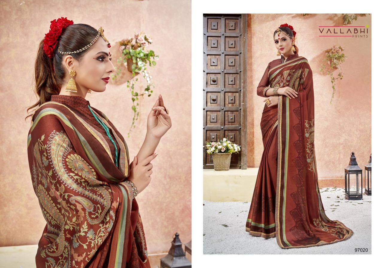 Vallabhi prints vidheya Beautiful fancy colorful saress