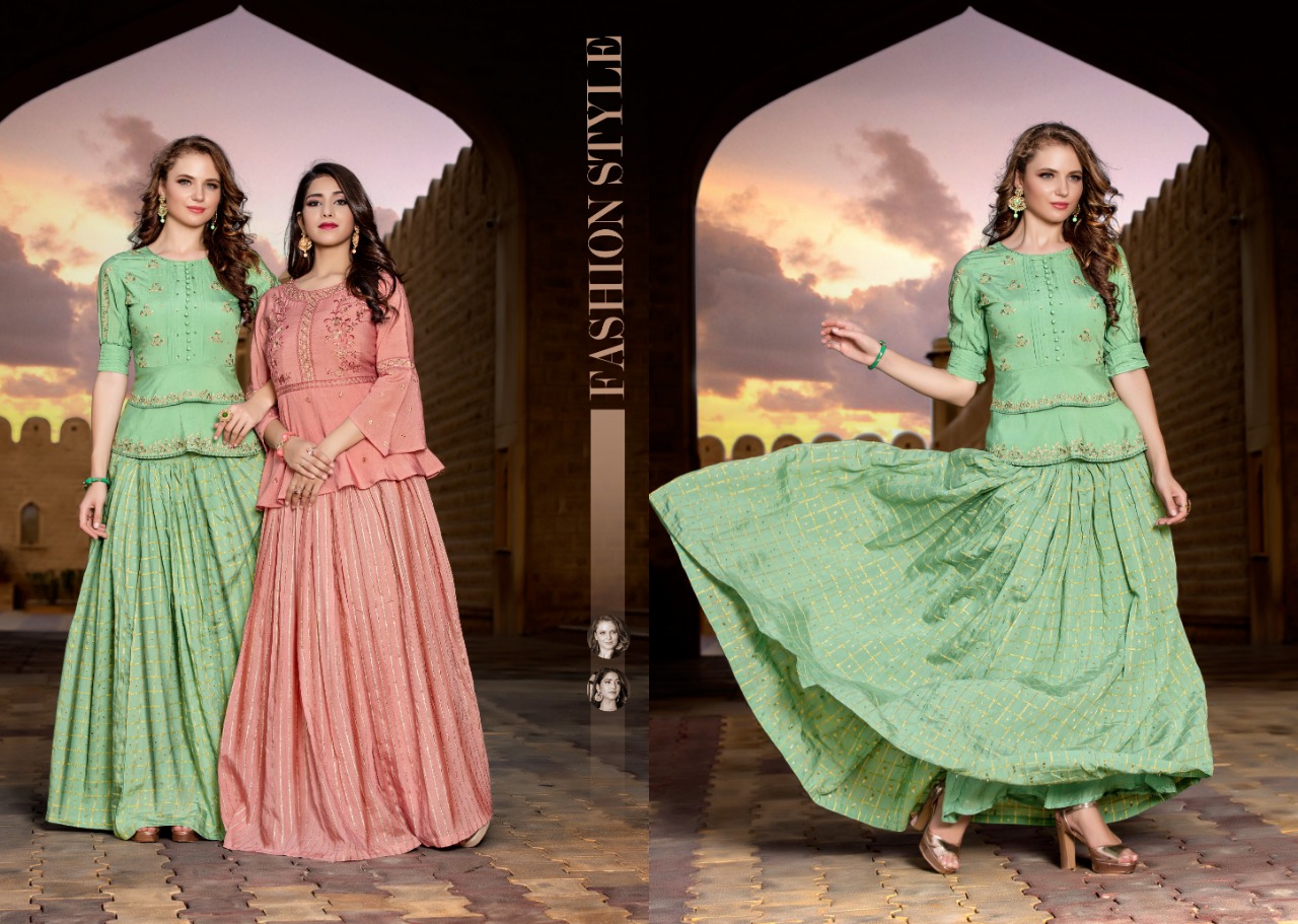 Yami Fashion Paakhi premium collection of kurti with skirt