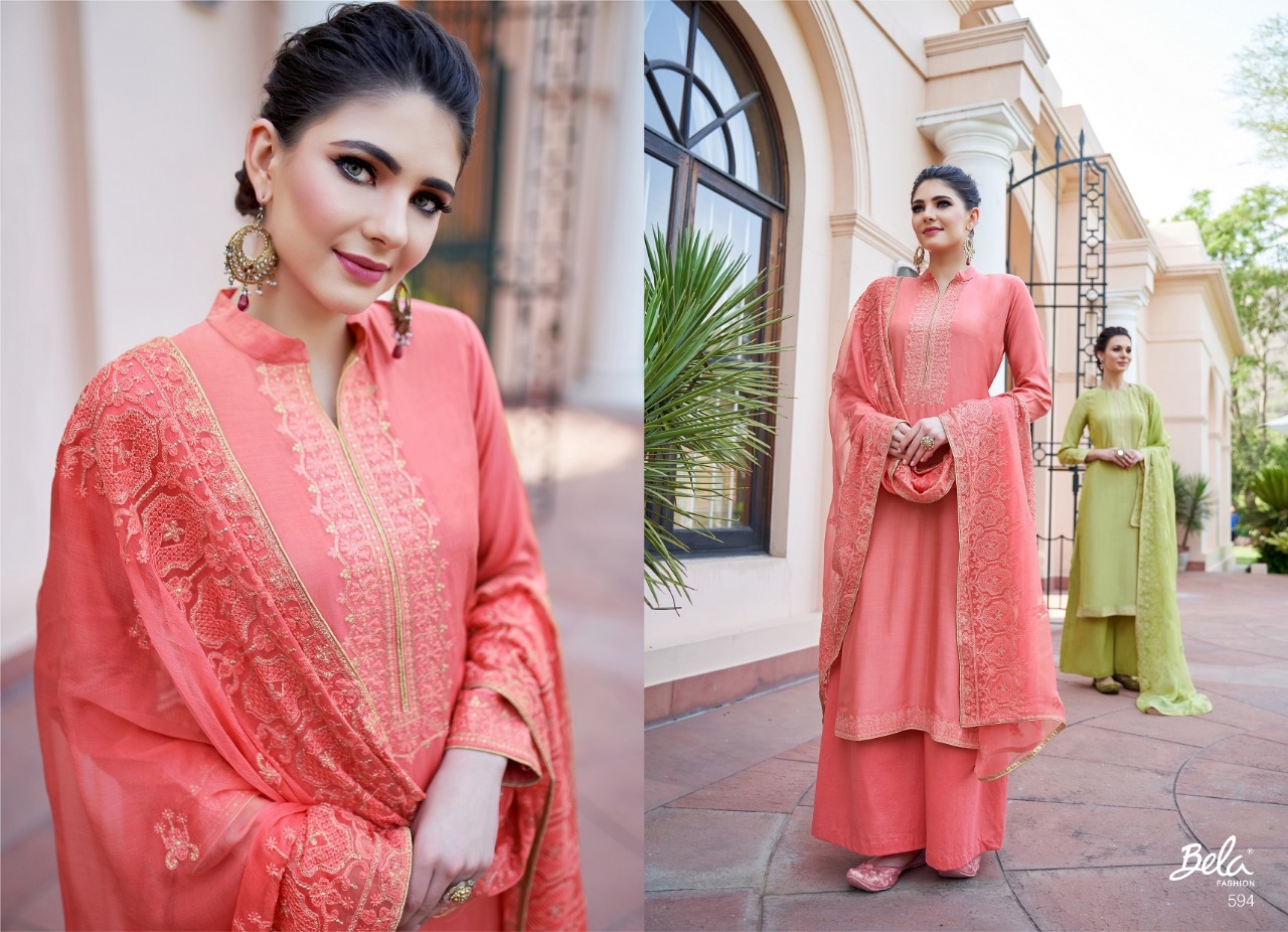 Bela fashion nazariya heavy embroidery work Salwar suit