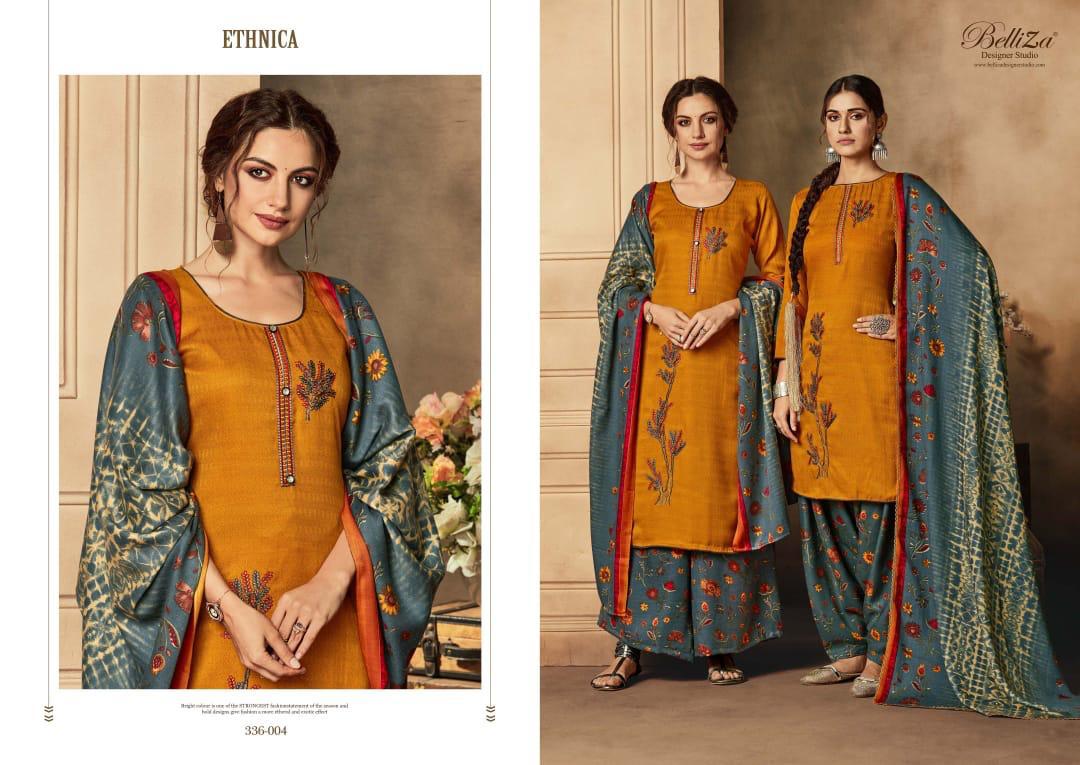 Belliza designer studio Ethnica charming look patiyala Suits in wholesale prices