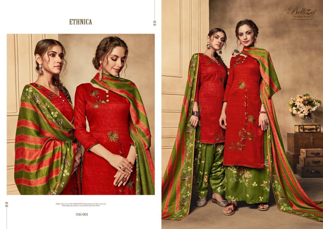Belliza designer studio Ethnica charming look patiyala Suits in wholesale prices
