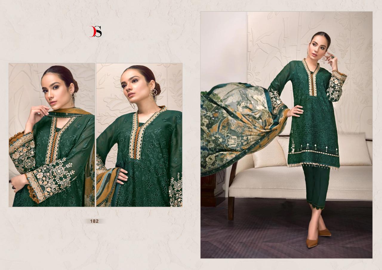 Deepsy suit Imorzia 13 embroidery work of Georgette with digital print of colorful collection of Salwar suit at wholesale prices