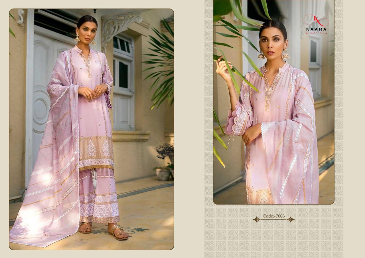 Kaara nasren Beautiful embroidery Salwar suit in wholesale price