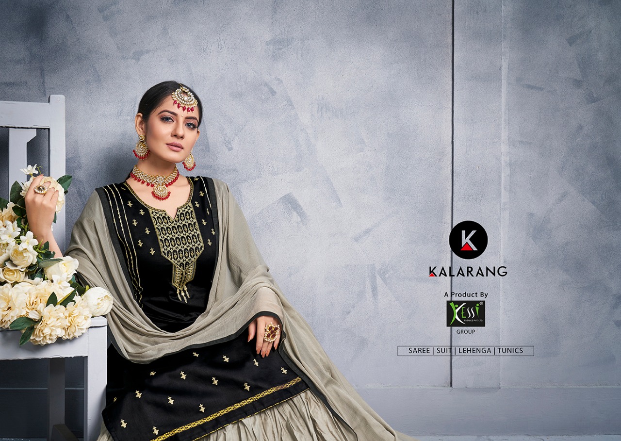 Kalarang creation blossom vol 8 salwar with ghagra Traditional wear collection
