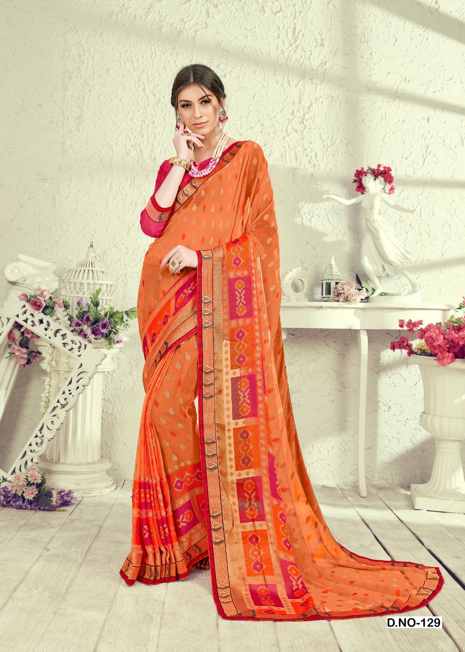 Kiana rangrasiya designer brasso sarees supplier