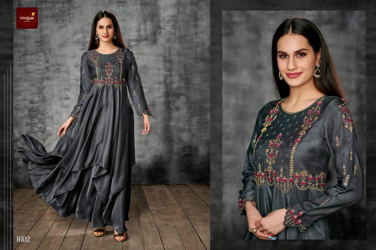 Krishriyaa Fashion silk affair vol 8 amazing collection of party wear Gowns