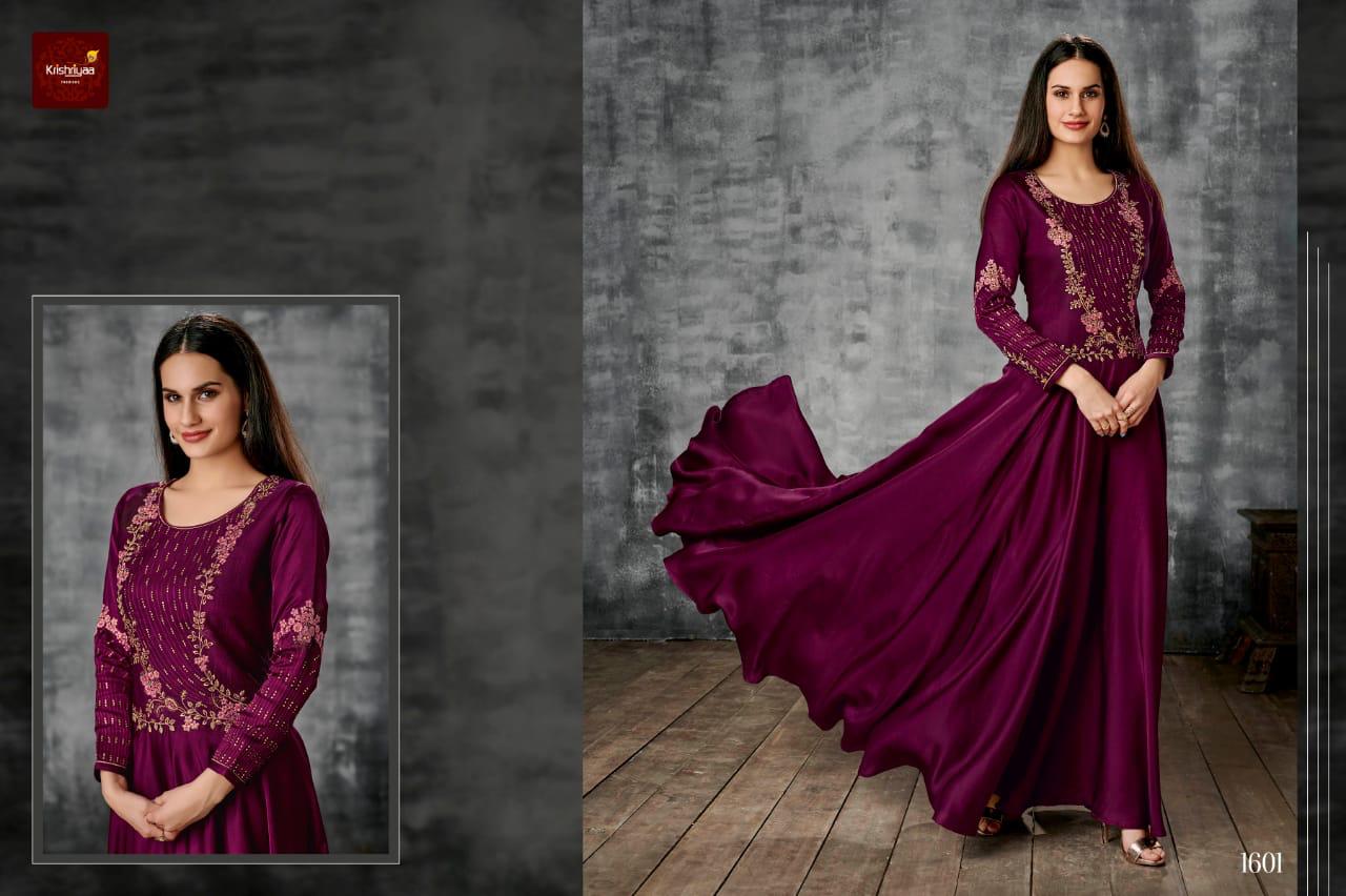 Krishriyaa Fashion silk affair vol 8 amazing collection of party wear Gowns