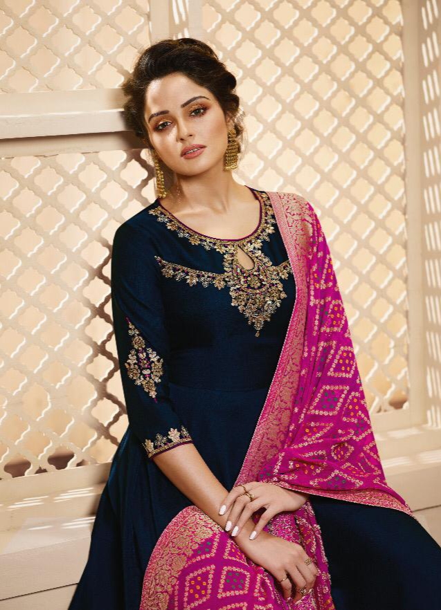 Lt nitya vol 41 nx party wear ethnic gowns with beautiful dupatta collection