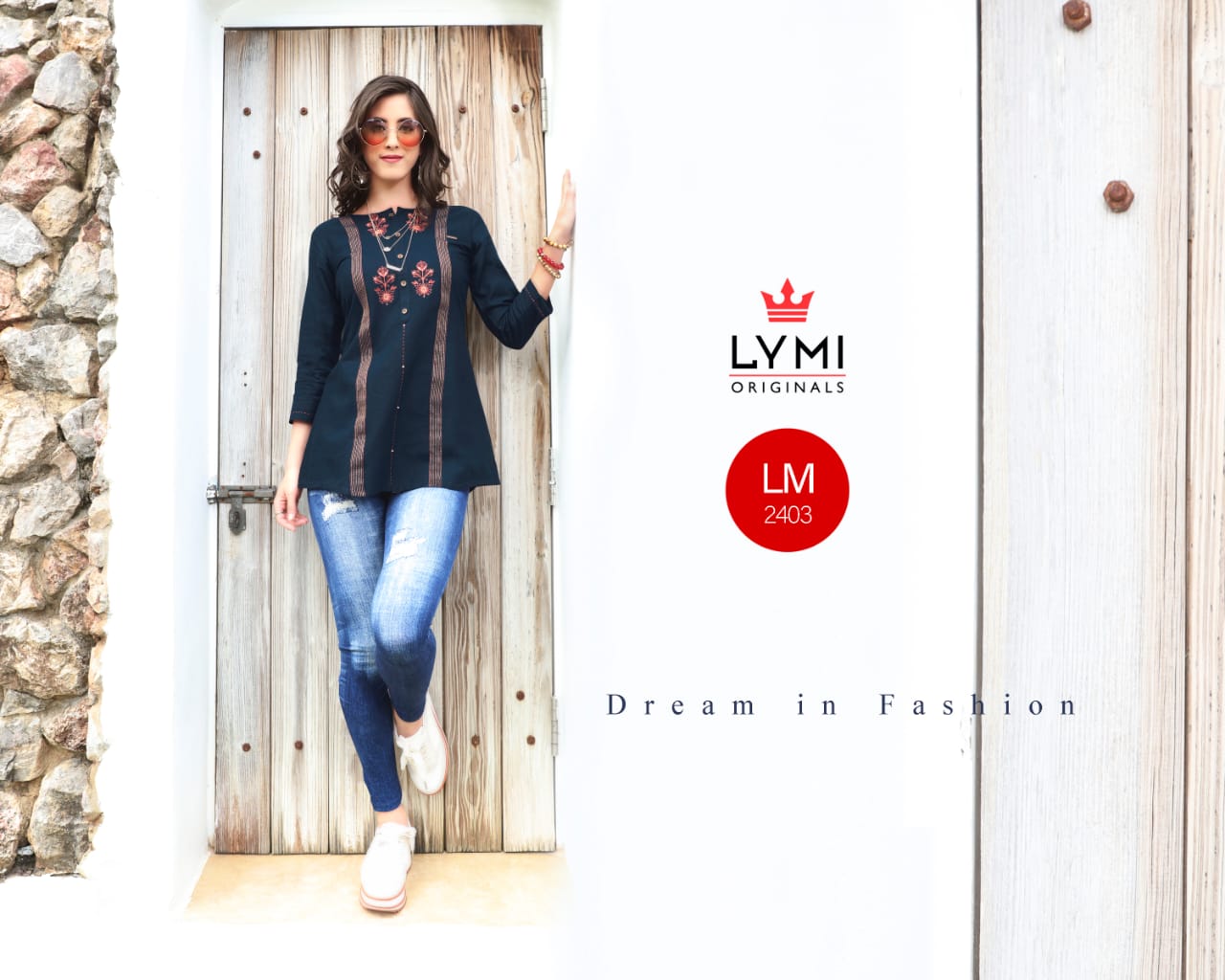 Lymi originals motion vol 2 embroidered short top collection