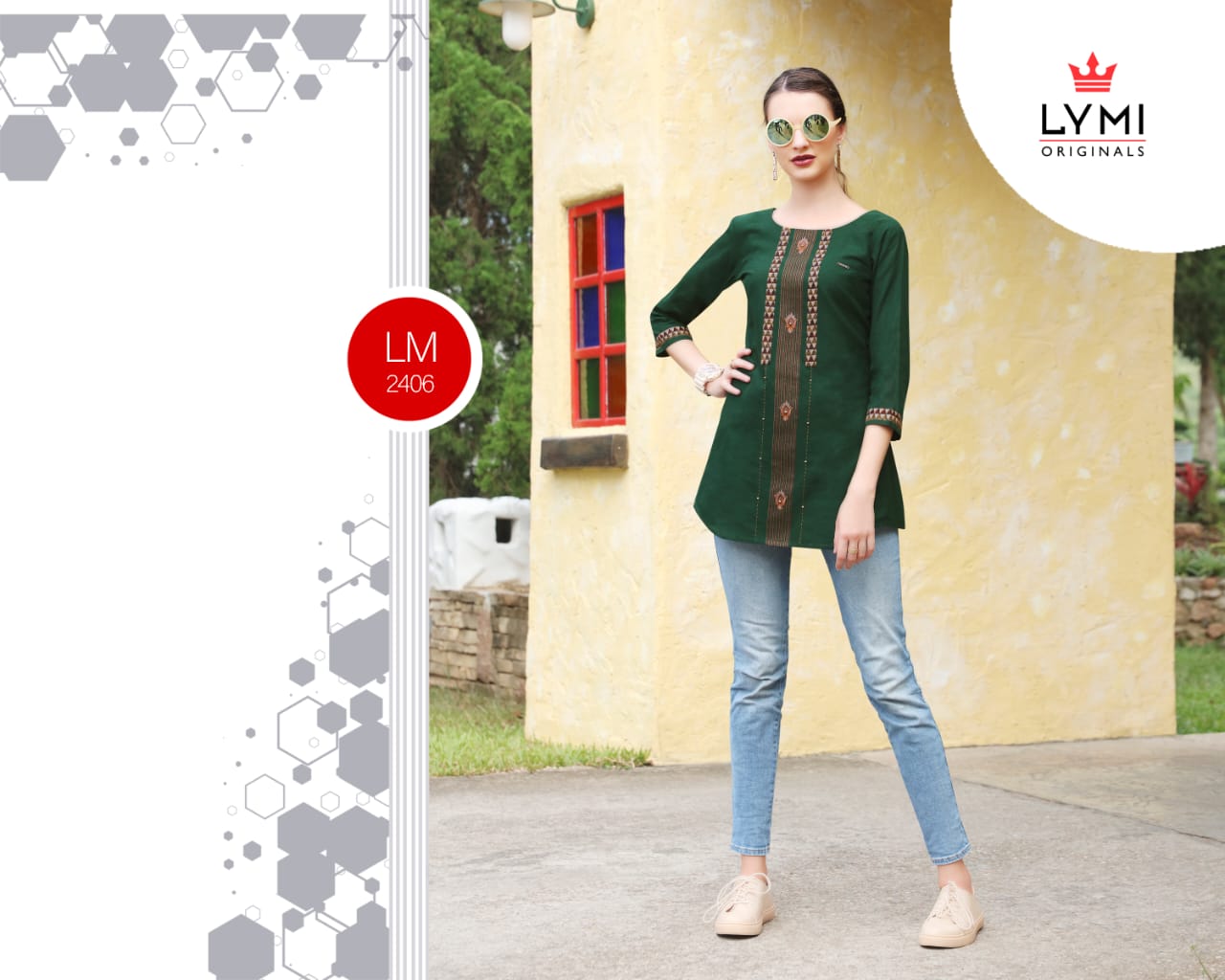 Lymi originals motion vol 2 embroidered short top collection