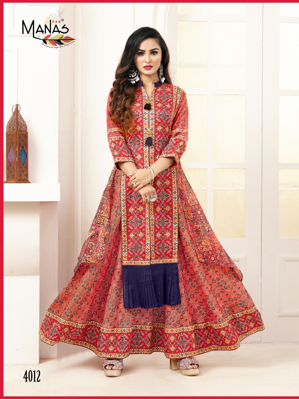 Manas Valentina vol 2 premium collection of colorful Indo Western gowns