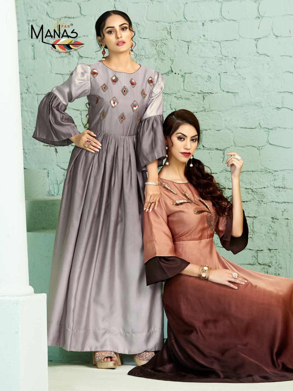 Manas zaira touch the feel of trendy fits Gowns in wholesale prices