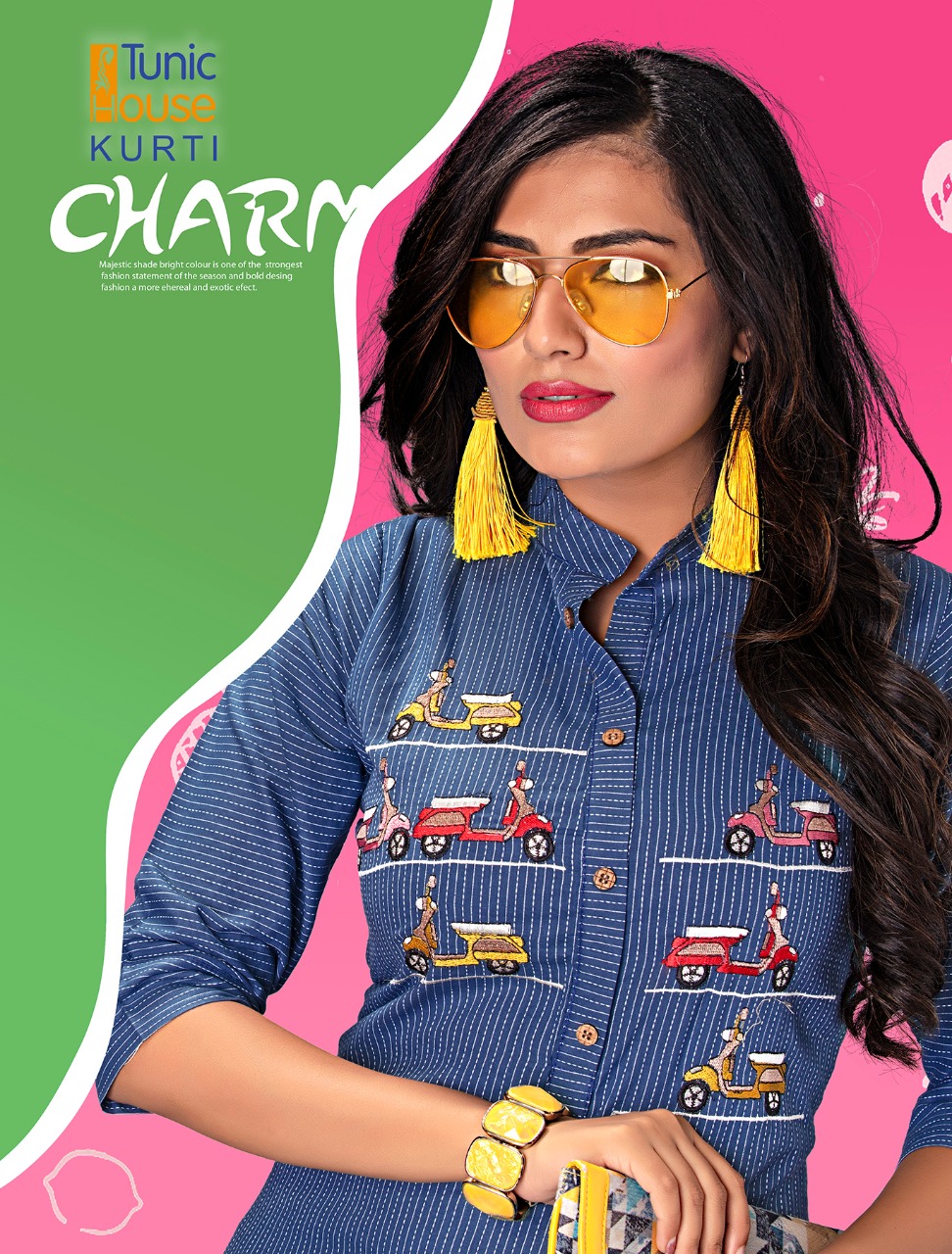 Neha fashion naina daily wearable colourful kurties at wholesale Rates