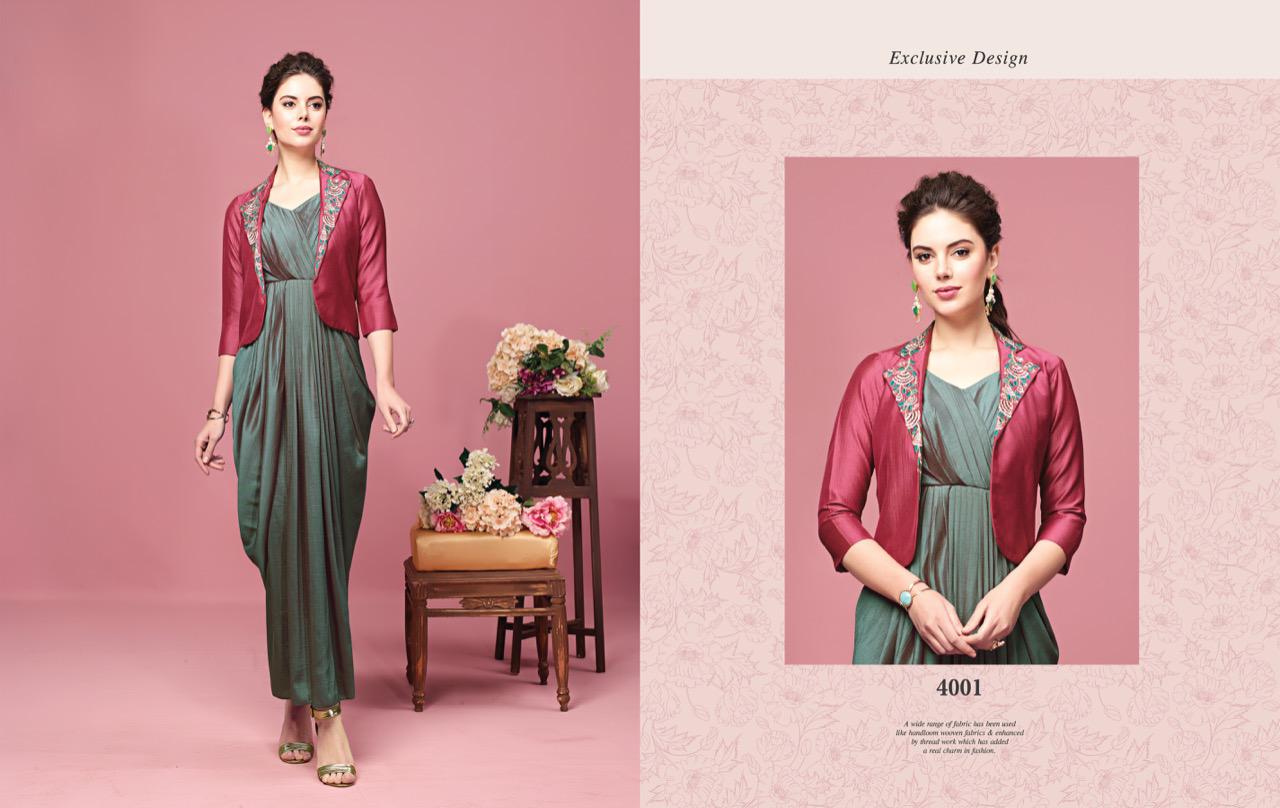Nitara florence vol 2 drapes and jackets party wear fancy collection dealer