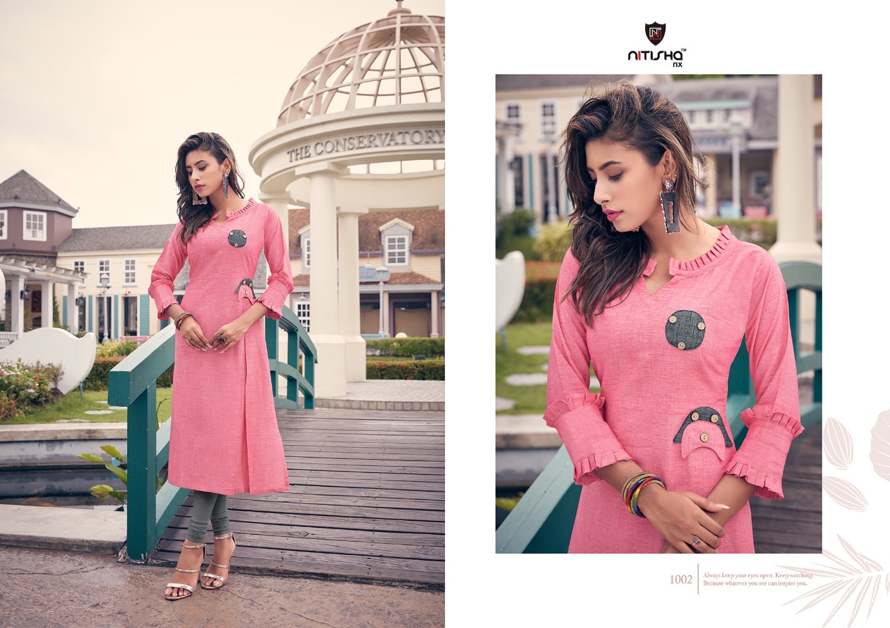 Nitisha nx payas classy catchy look Kurti tops in wholesale prices