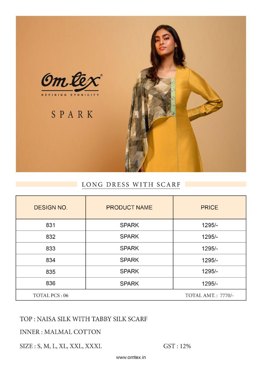 Omtex spark Premium quality of Kurties with scarf