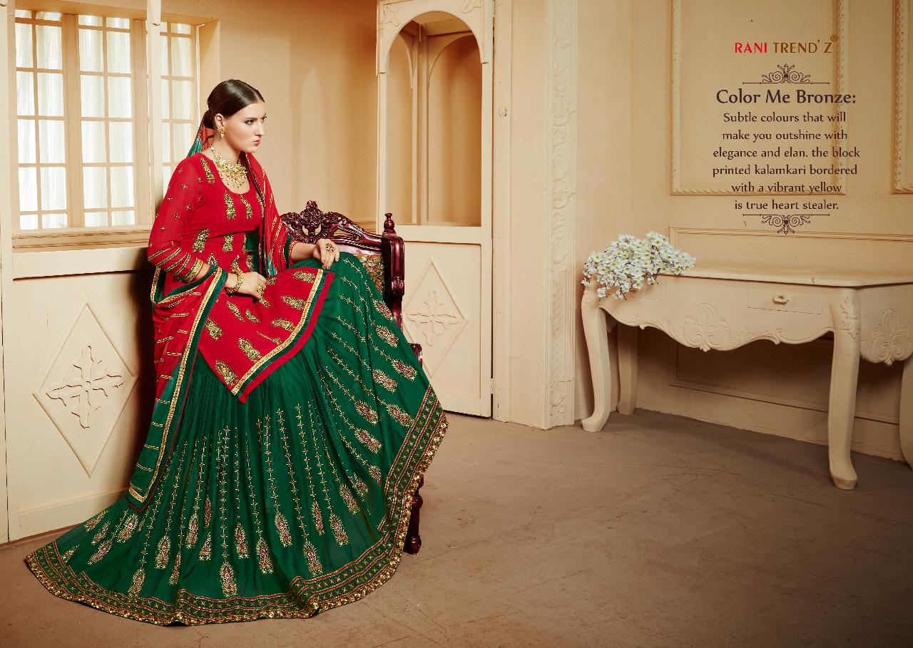 Rani trendz kohinoor vol 11 silk salwar with lehenga collection