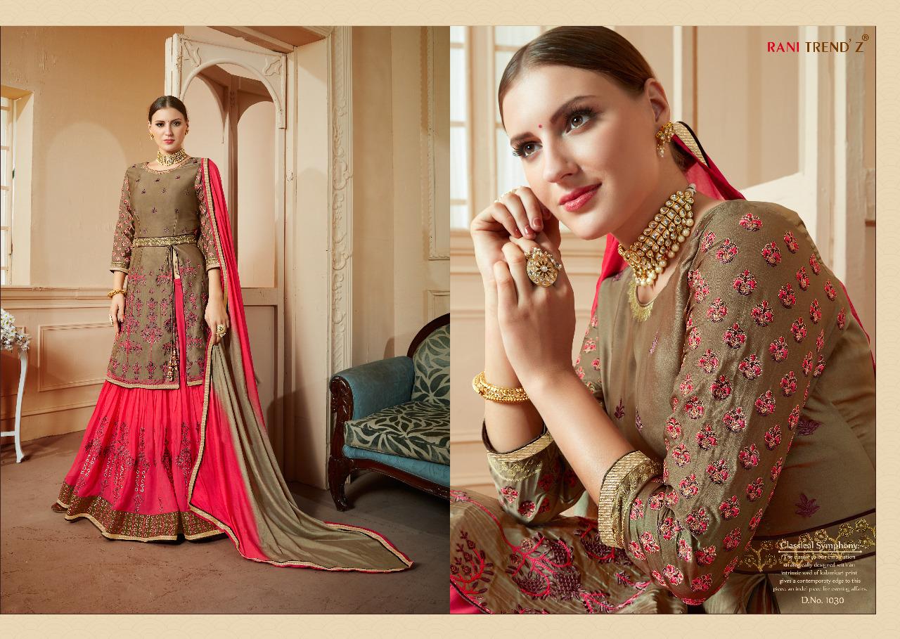 Rani trendz kohinoor vol 11 silk salwar with lehenga collection