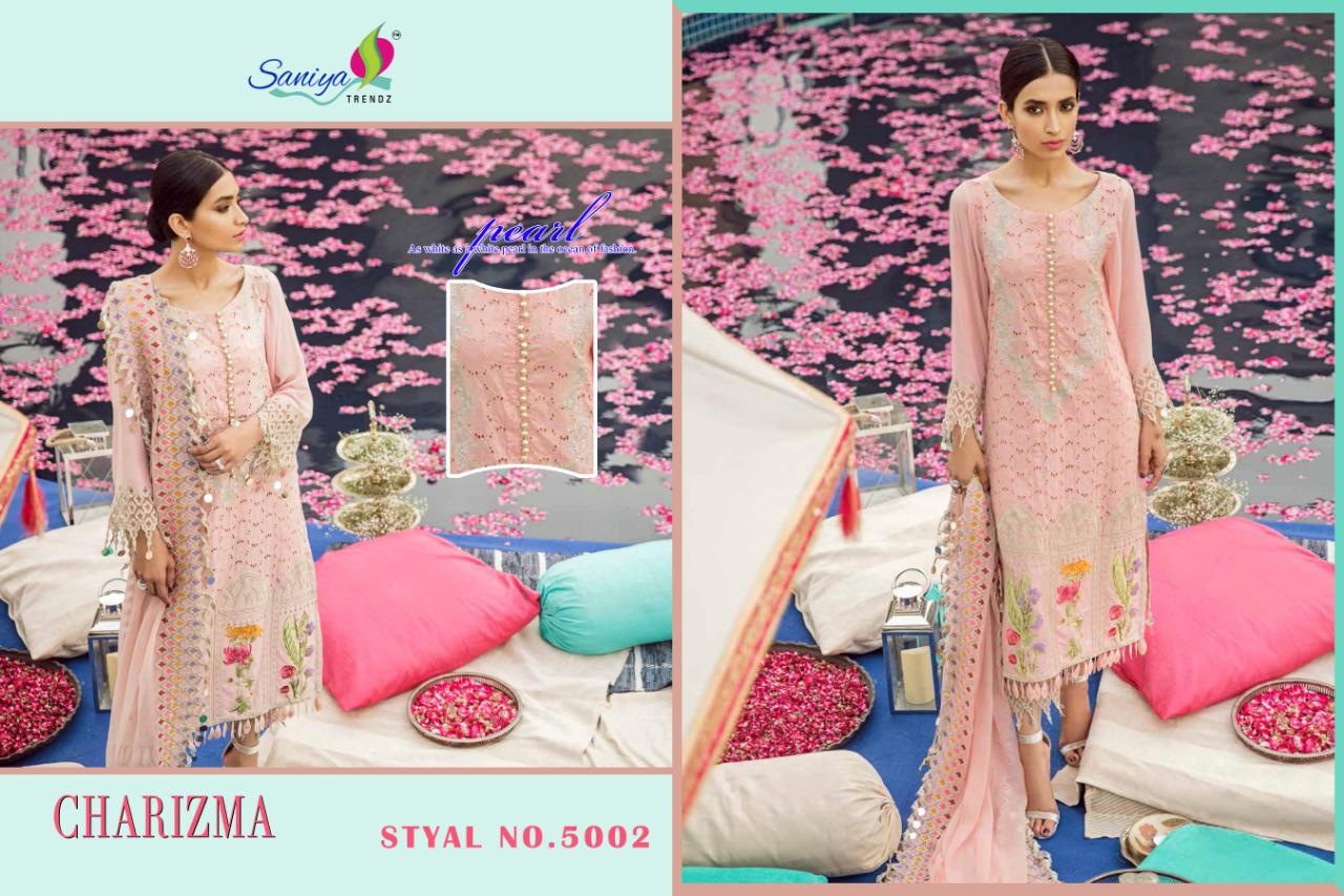 Saaniya trendz charizma unstitched 19 premium collection of Salwar suit