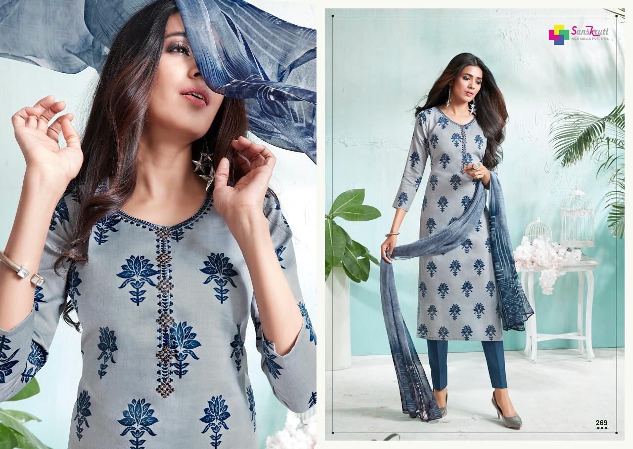 Sanskruti shine-1 beautiful collection of Salwar suits in wholesale prices