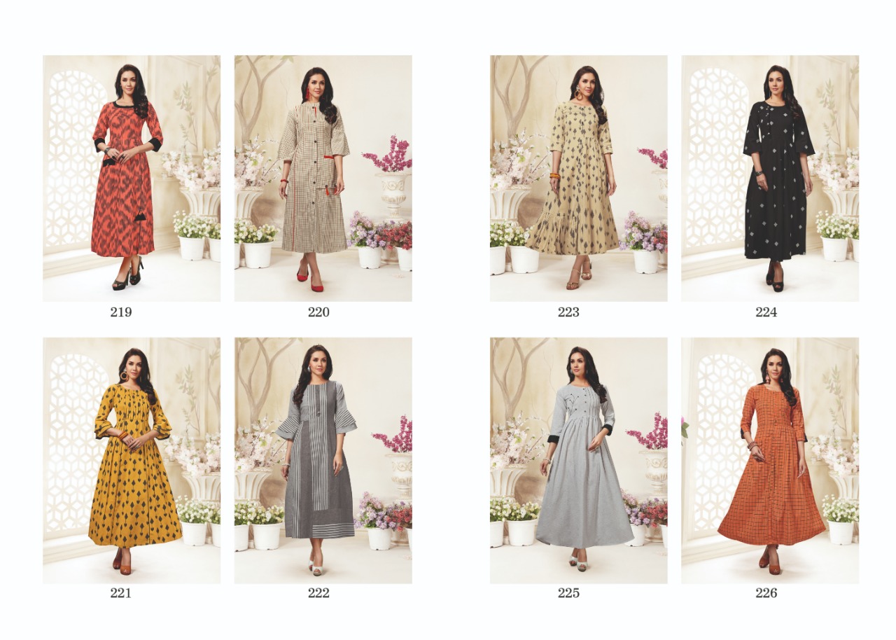 Sanskruti silk Suhana exculsive collection of colorful Kurties