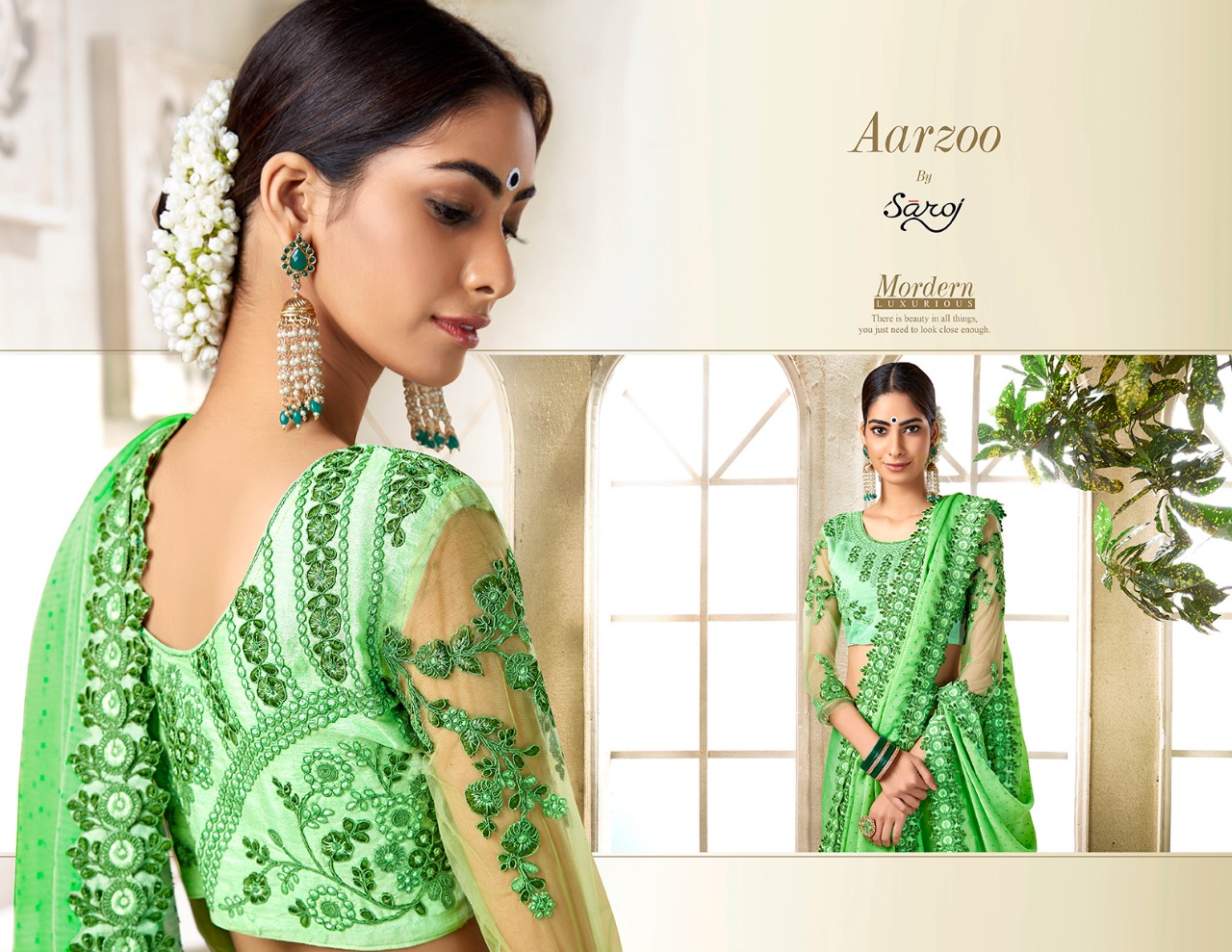 Saroj Aarzoo premium collection of designer sarres