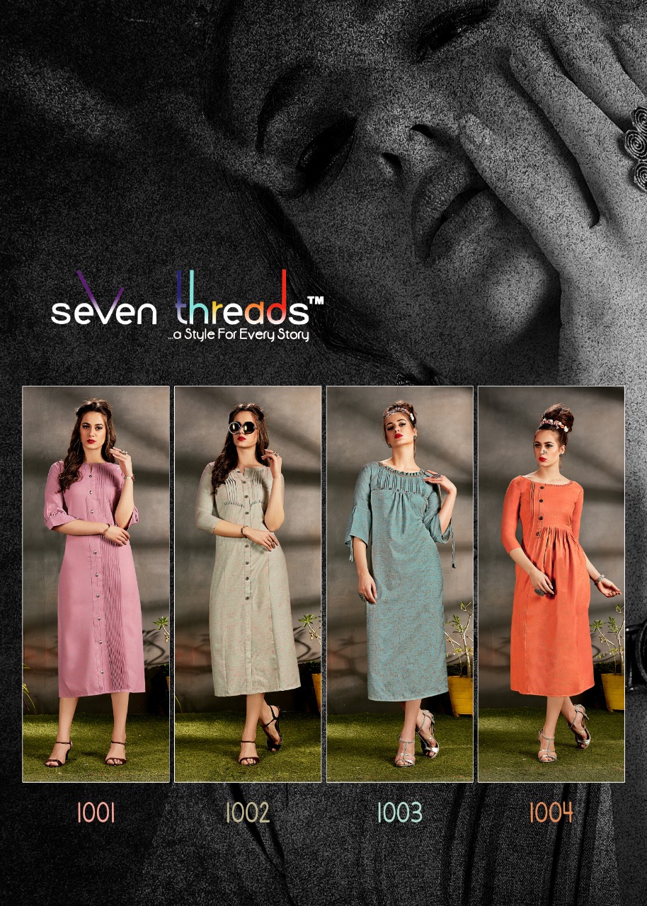 Seven threads rutba stylish readymade kurties collection
