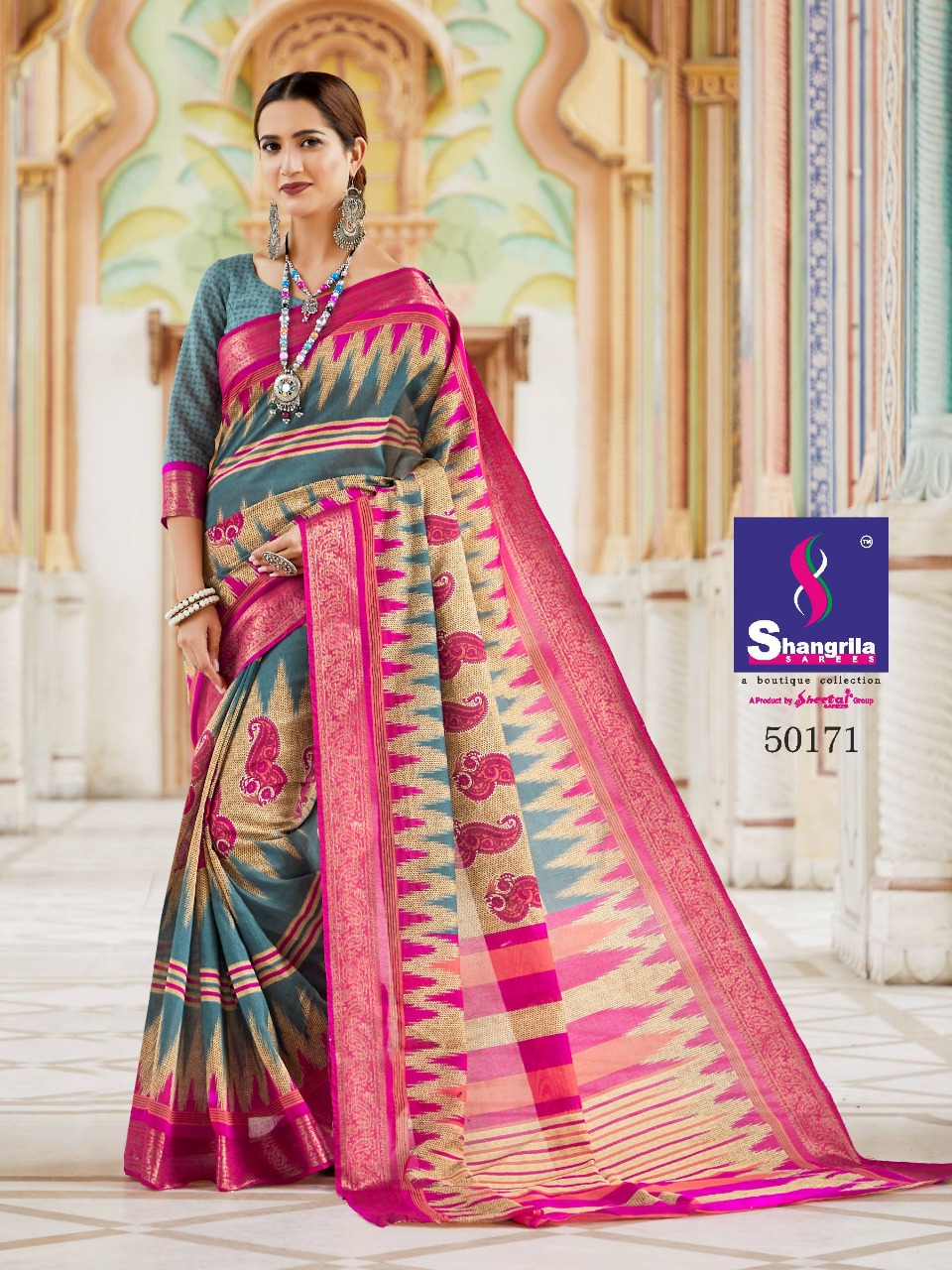 Shangrila kanjivaram silk vol 13 exclusive collection of sarres