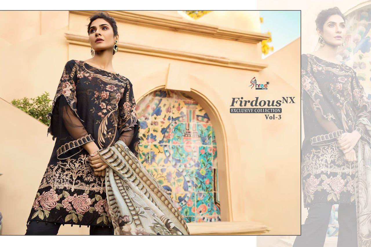 Shree fabs firdous Exclusive collection vol 3 nx pakistani embroidered salwar kameez collection