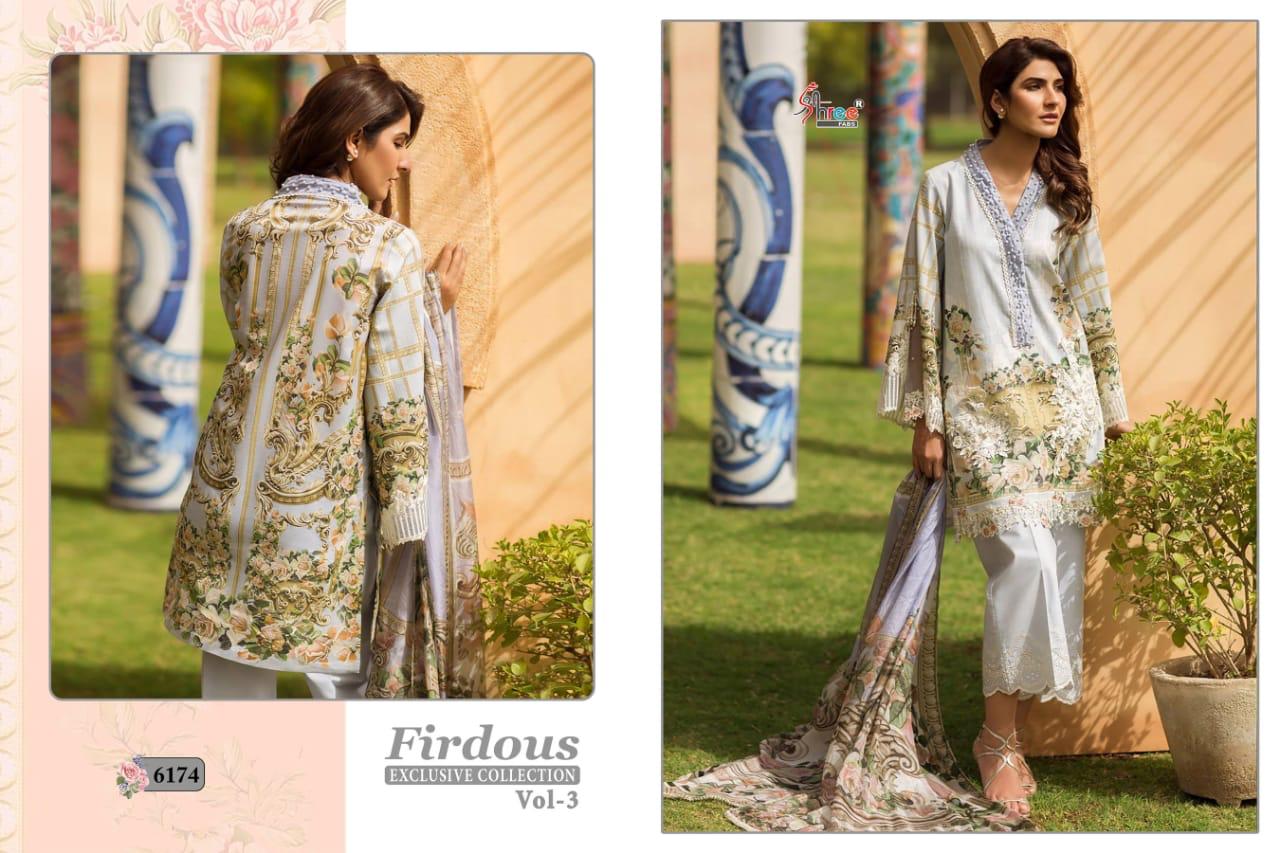 Shree Fabs Firdous exculsive collection vol 3 beautiful collection of Salwar suit