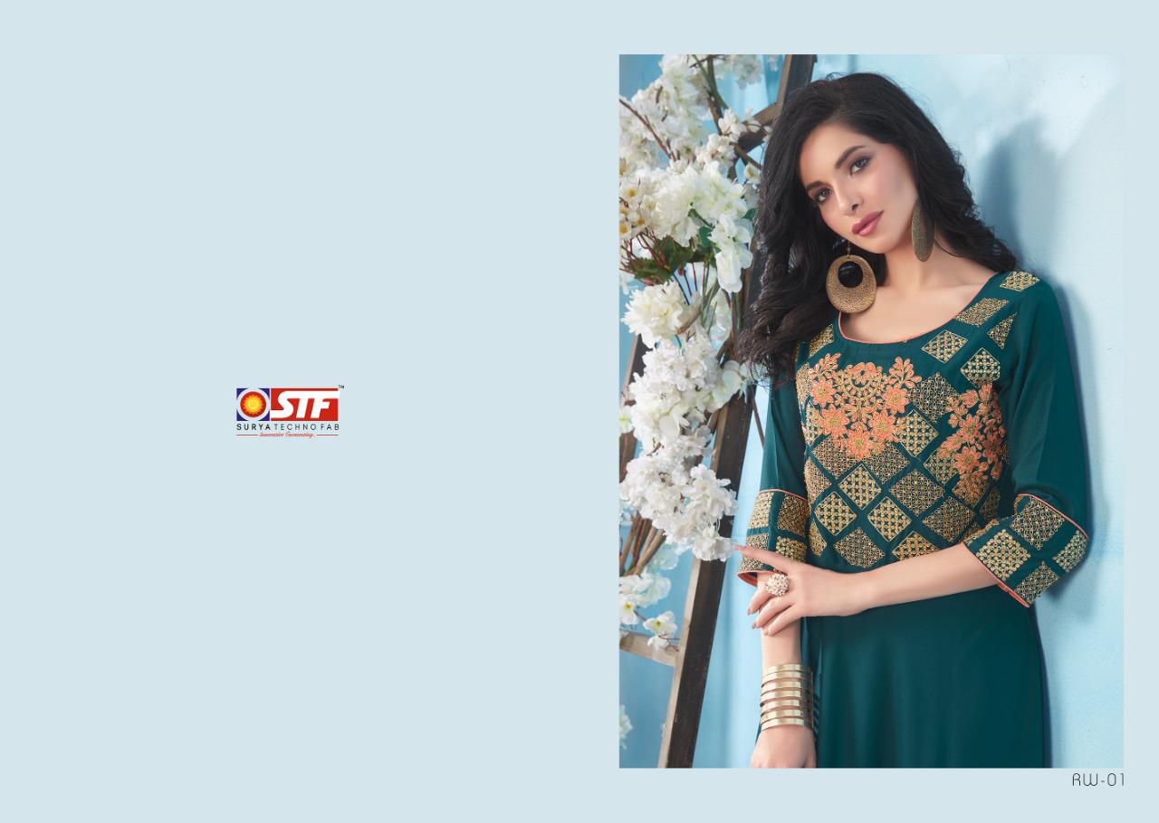 STF riwaaz Exiquisite Embroidered gowns at wholesale price