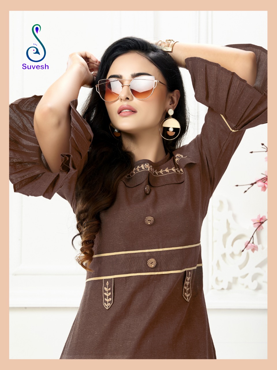 Suvesh rose vol 2 attractive A-line kurties collection online